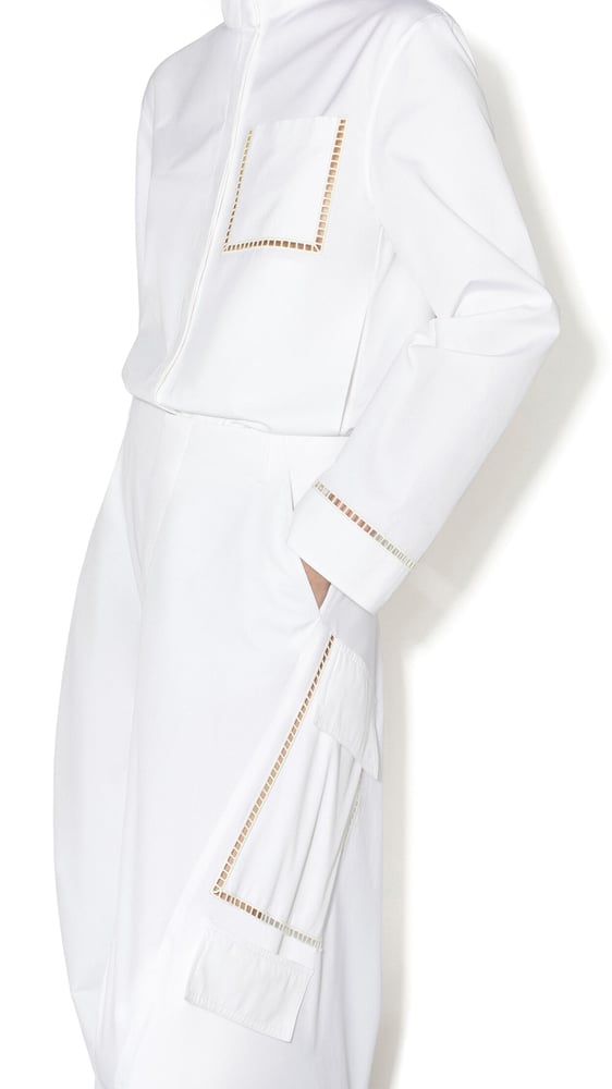 PANTALON CARGO EN POPELINE DE COTON