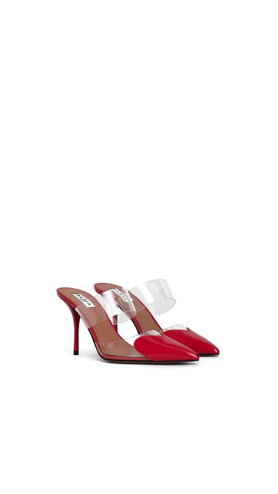 MULES LE CŒUR EN CUIR VERNI