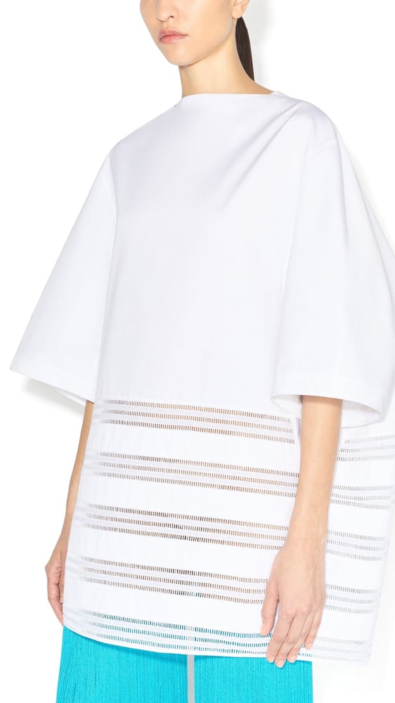 ROBE RONDE EN POPELINE DE COTON