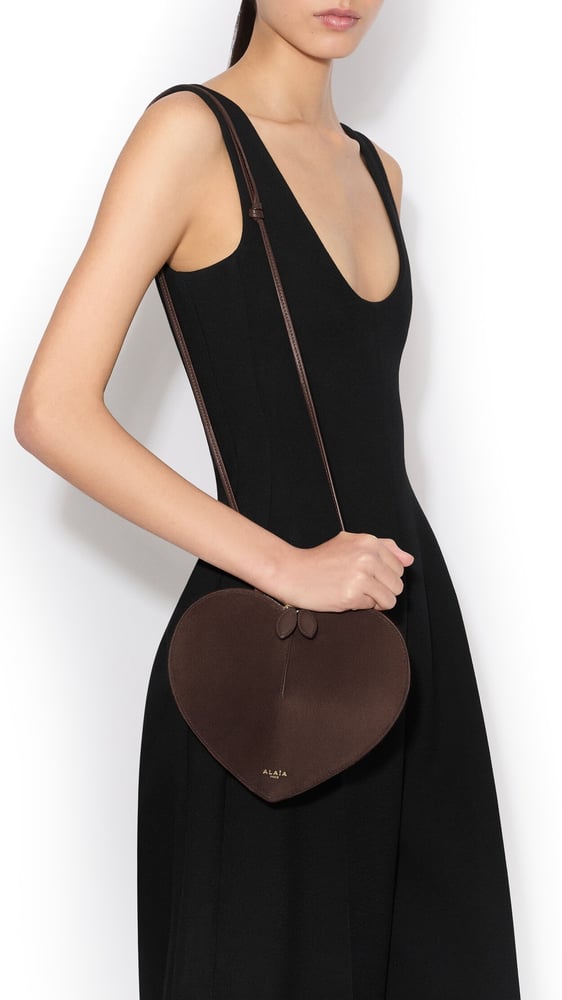 SAC LE CŒUR BI-MATIERE EN CUIR