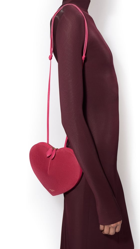 SAC LE CŒUR BI-MATIERE EN CUIR
