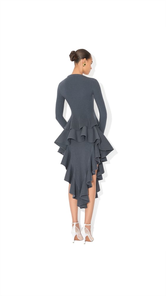 TOP PEPLUM EN MAILLE
