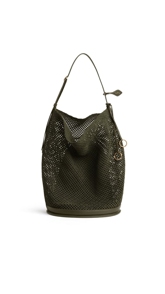 SAC HIP BUCKET LARGE EN SUÈDE TRESSÉ