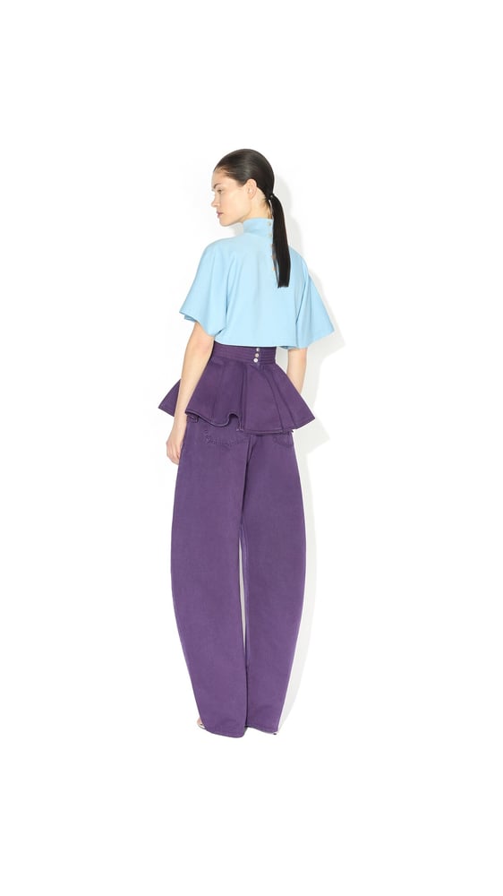 JEAN ROND TAILLE BASSE EN DENIM