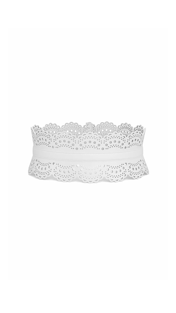 CEINTURE BUSTIER EN CUIR VIENNE PERFORÉ