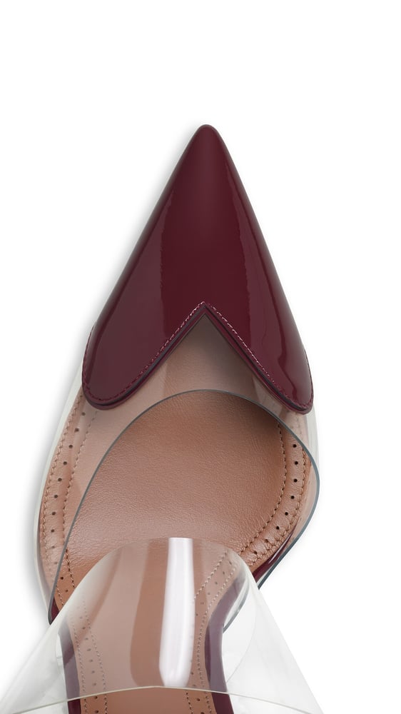 MULES LE CŒUR EN CUIR VERNI