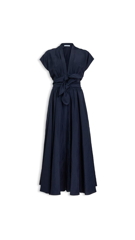 ROBE CEINTURÉE EN LIN MÉLANGÉ