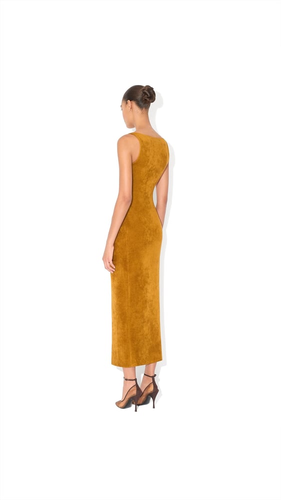 ROBE BODYCON EN MAILLE VELOURS