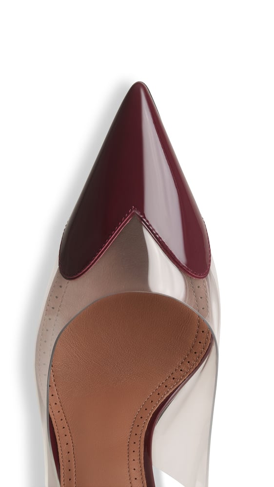 SLINGBACKS LE CŒUR 90 EN CUIR VERNI