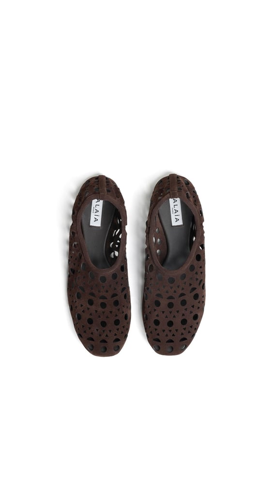 SLIPPERS VIENNE EN CUIR VELOURS