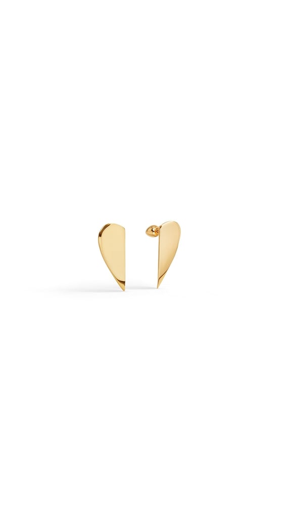 BOUCLES D'OREILLES DEMI-CŒUR