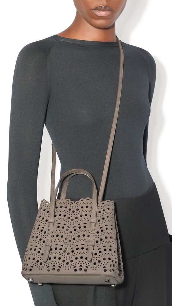 SAC MINA 20 EN NUBUCK VIENNE PERFORÉ