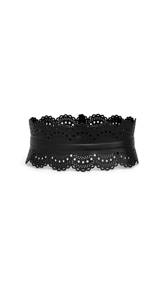 CEINTURE BUSTIER EN CUIR VIENNE PERFORÉ