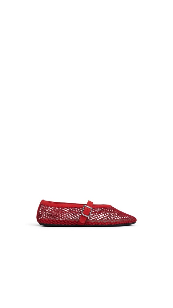 BALLERINES EN RÉSILLE ET SUÈDE