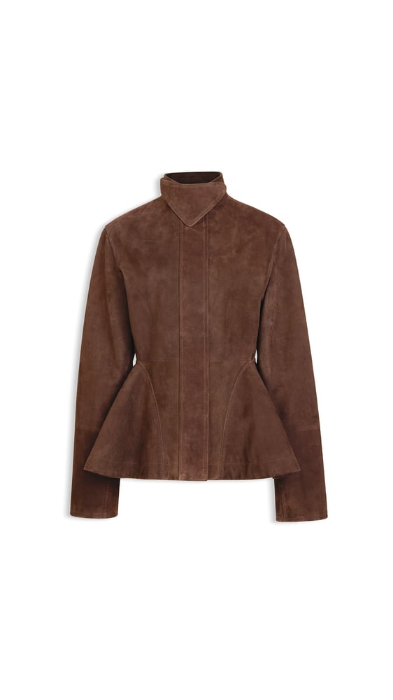 VESTE PEPLUM EN SUÈDE