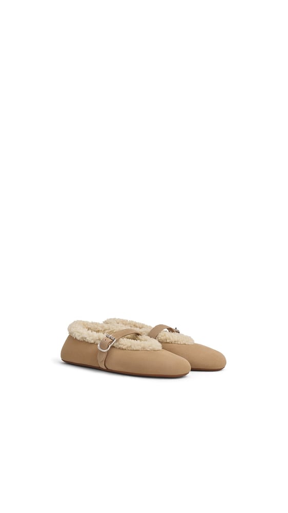 BALLERINES EN SHEARLING