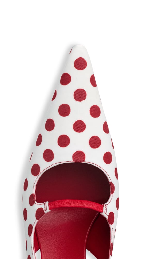 SLINGBACKS DROP À MOTIF POIS