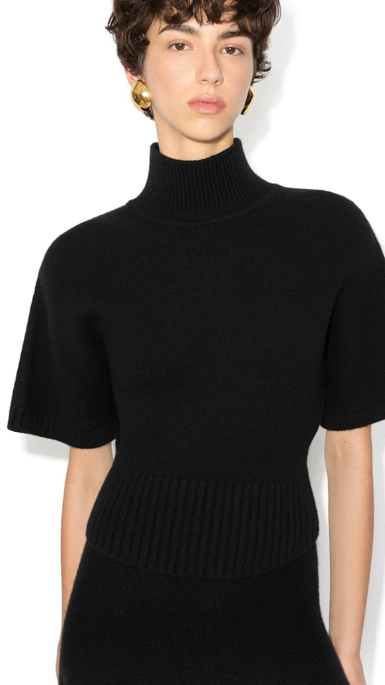 PULL COL MONTANT EN CACHEMIRE