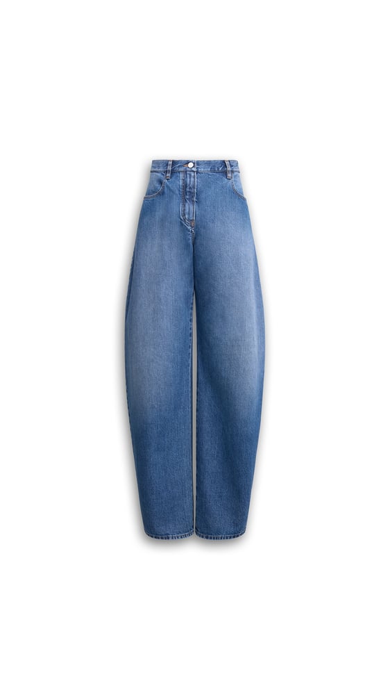 JEAN ROND TAILLE BASSE EN DENIM