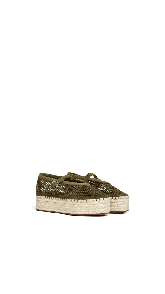 ESPADRILLES EN RÉSILLE ET SUÈDE