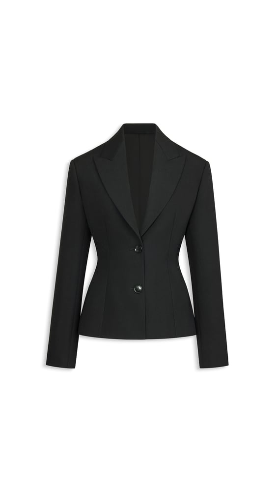 VESTE À SIMPLE BOUTONNAGE EN LAINE