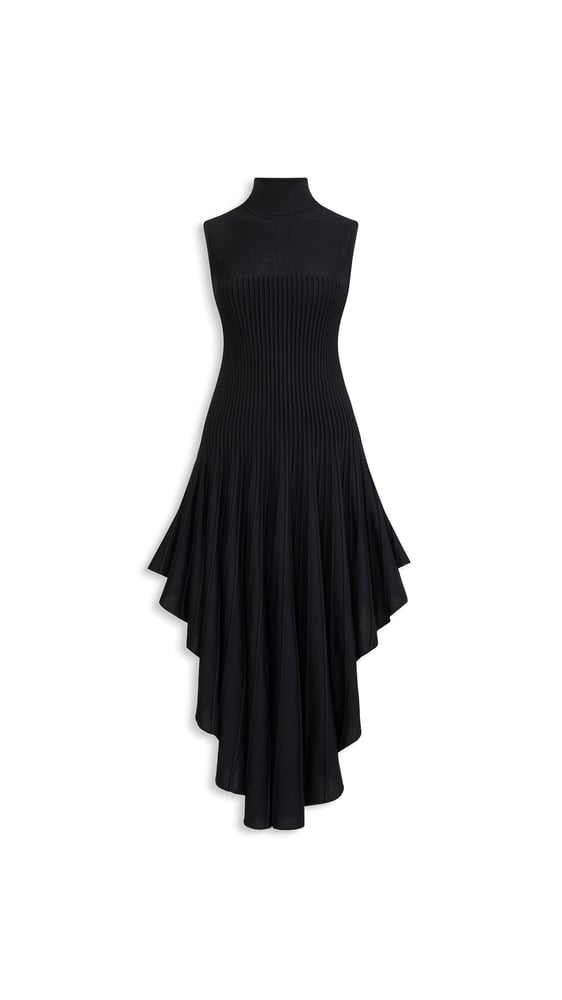ROBE POINTE EN MAILLE SCULPTANTE