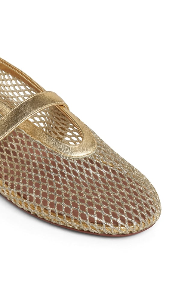 BALLERINES EN RÉSILLE LAMINÉE