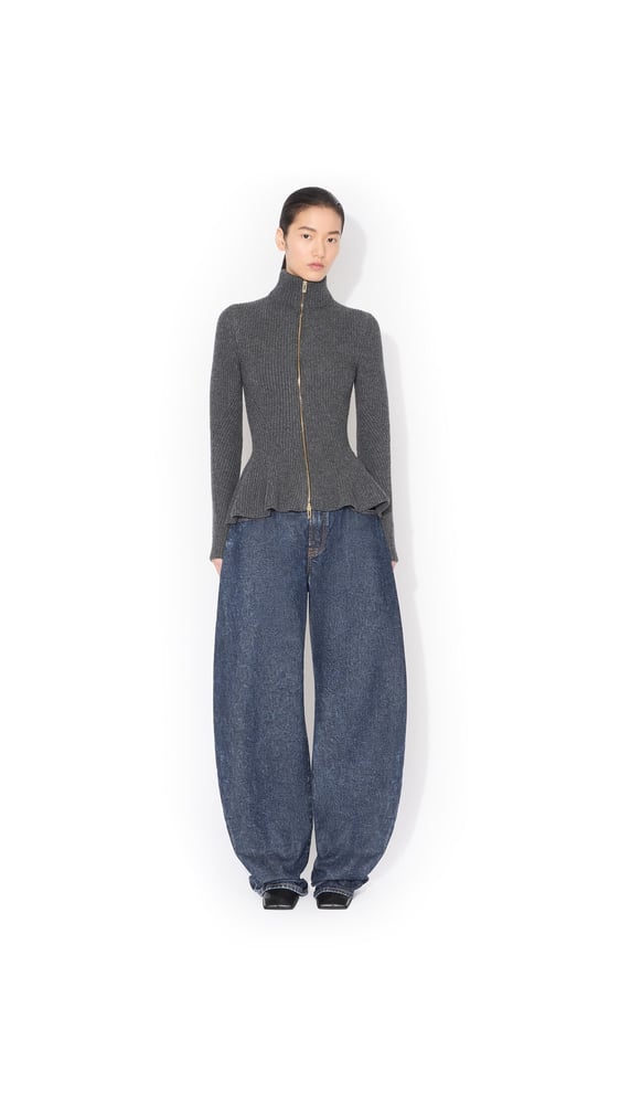 CARDIGAN PÉPLUM EN MAILLE