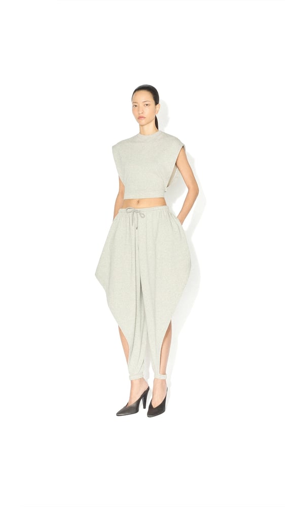 PANTALON TRIANGLE EN JERSEY MOLLETONNÉ