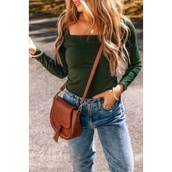 Square Neck Slim Fit Bodysuit