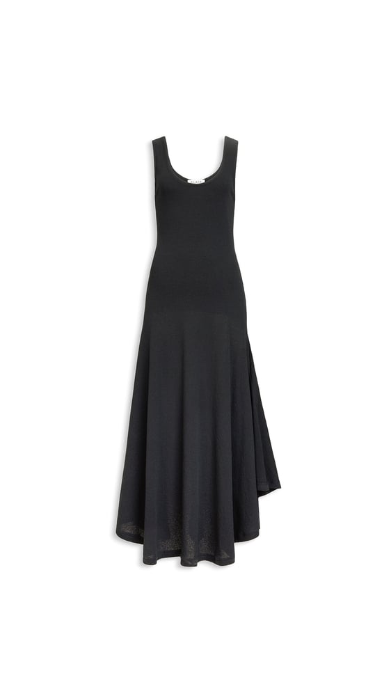 ROBE ASYMÉTRIQUE EN CRÊPE DE COTON