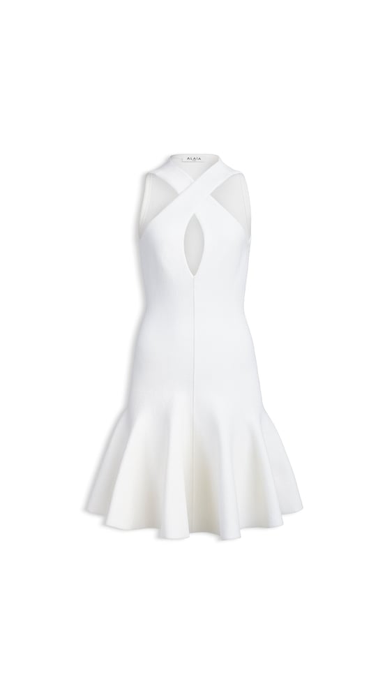 ROBE CROISÉE EN MAILLE