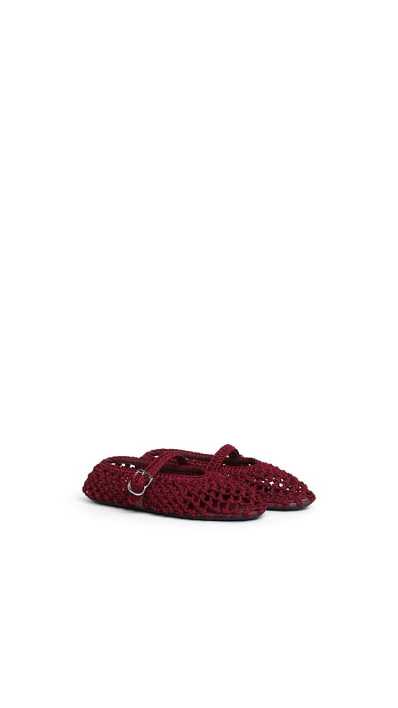 BALLERINES VIENNE EN SATIN TRESSÉ