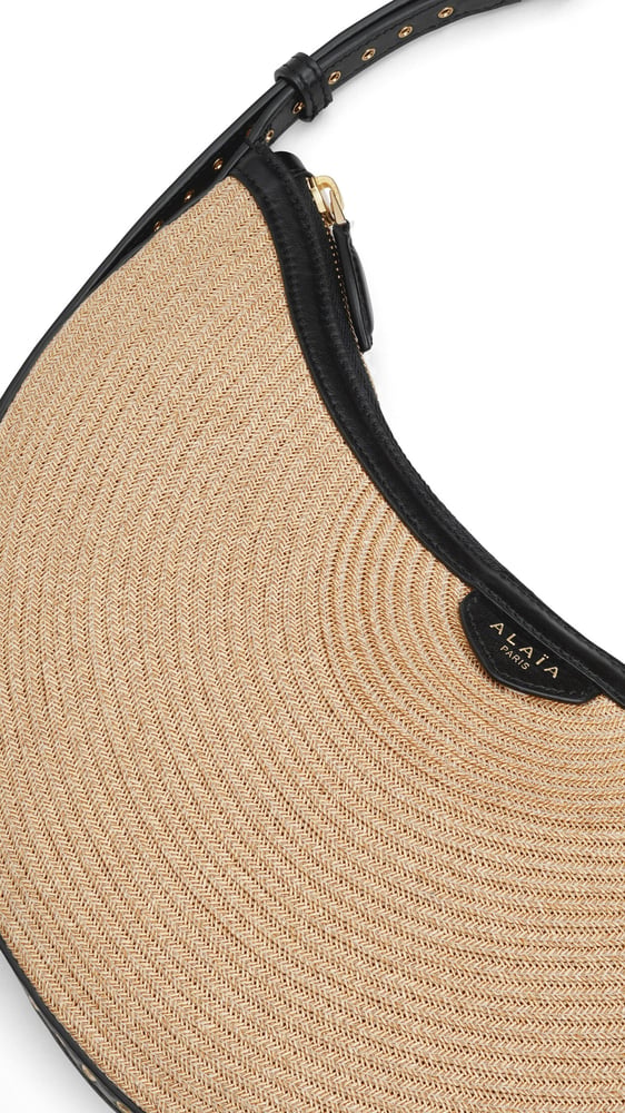 SAC ONE PIECE DEMI LUNE EN PAILLE TRESSÉE