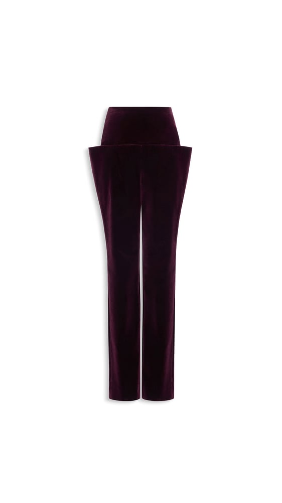PANTALON TAILLEUR EN VELOURS
