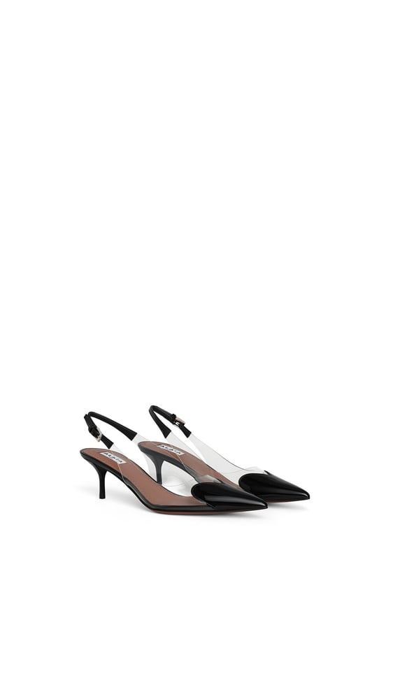 SLINGBACKS LE CŒUR 55 EN CUIR VERNI