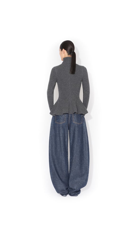 CARDIGAN PÉPLUM EN MAILLE