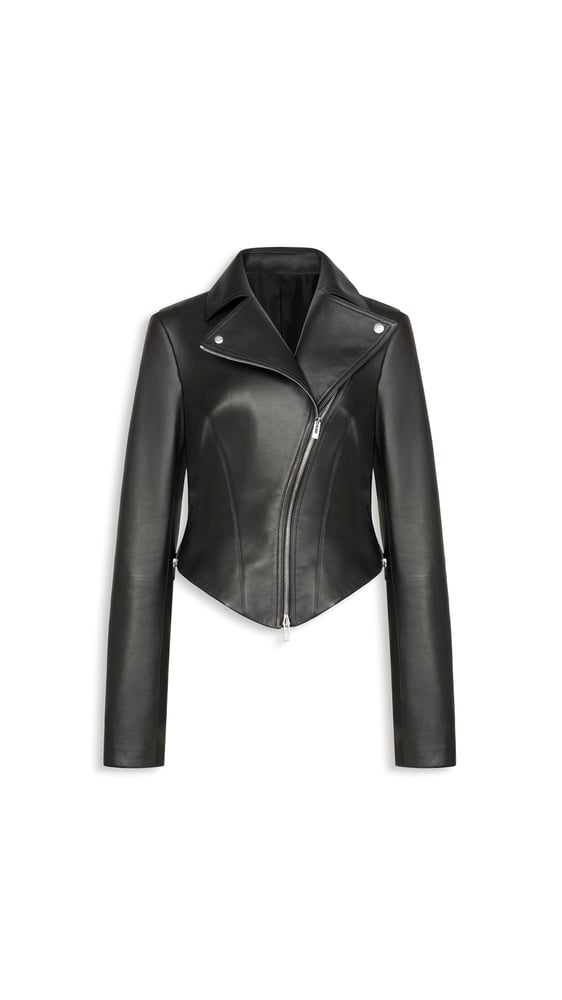 VESTE BIKER EN CUIR