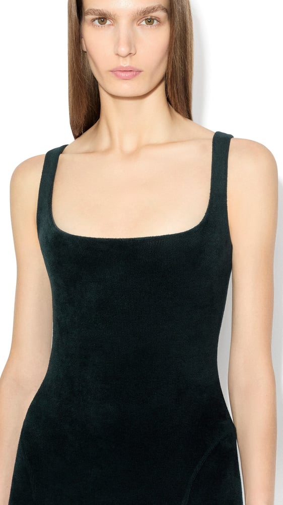 ROBE BODYCON EN VELOURS