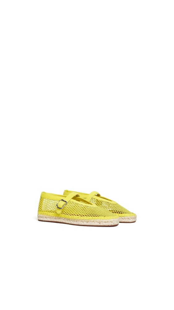 ESPADRILLES EN RÉSILLE ET SUÈDE