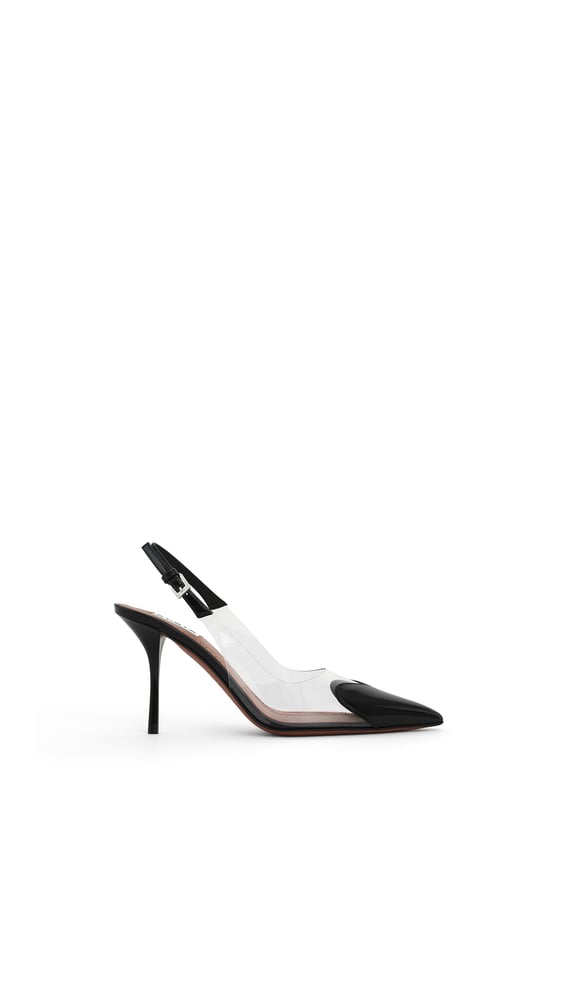 SLINGBACKS LE CŒUR 90 EN CUIR VERNI