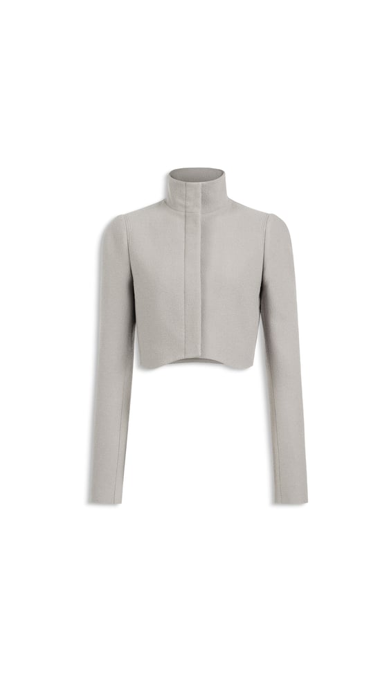 VESTE AJUSTÉE EN CRÊPE DE LAINE