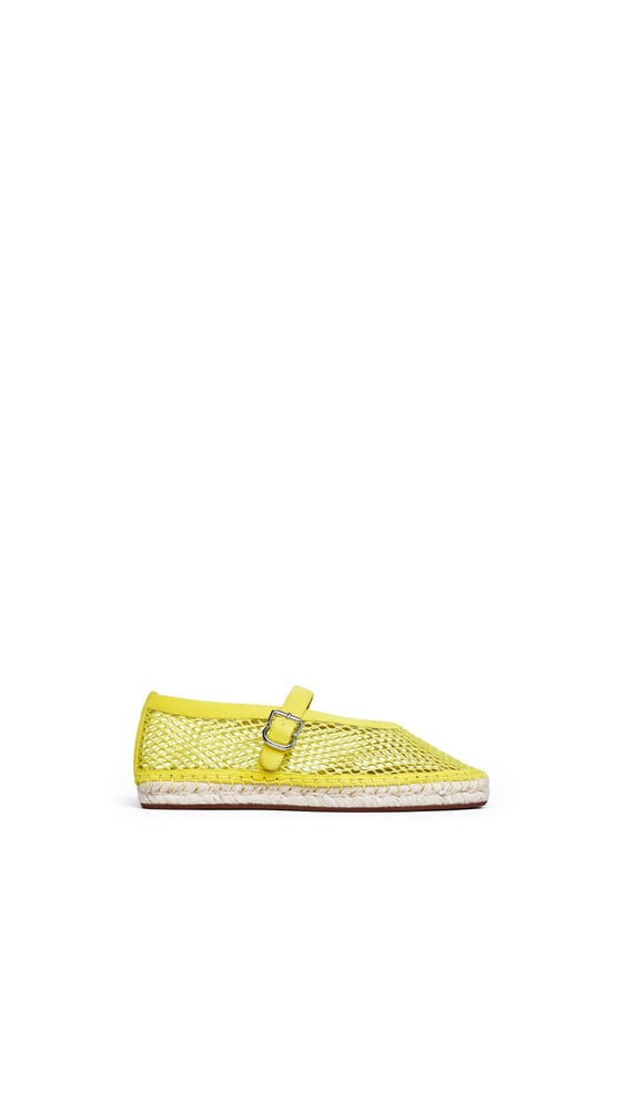 ESPADRILLES EN RÉSILLE ET SUÈDE