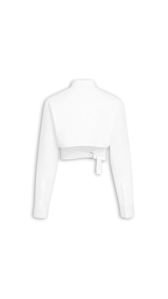 CHEMISE COURTE EN POPELINE DE COTON