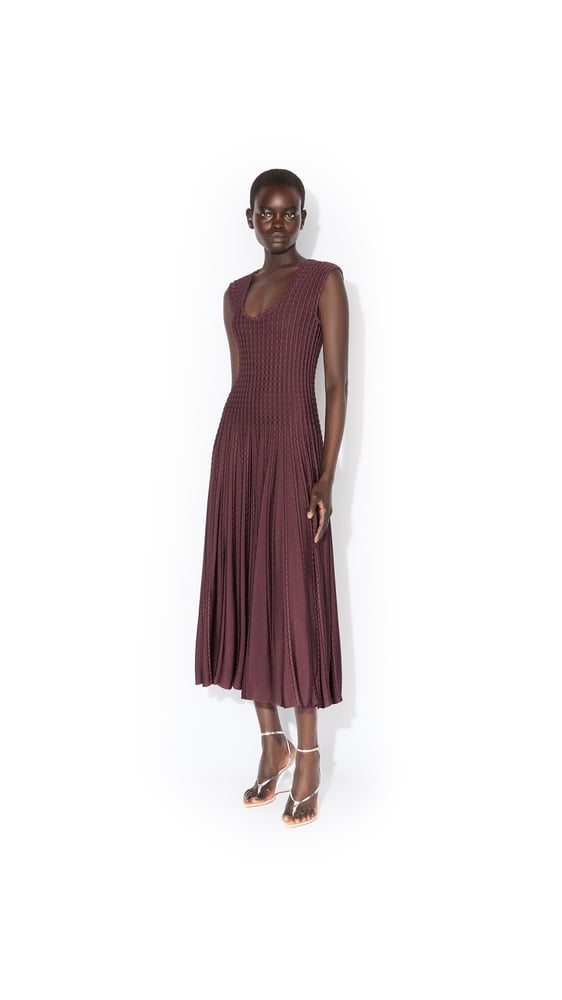ROBE ÉVASÉE PLISSÉE