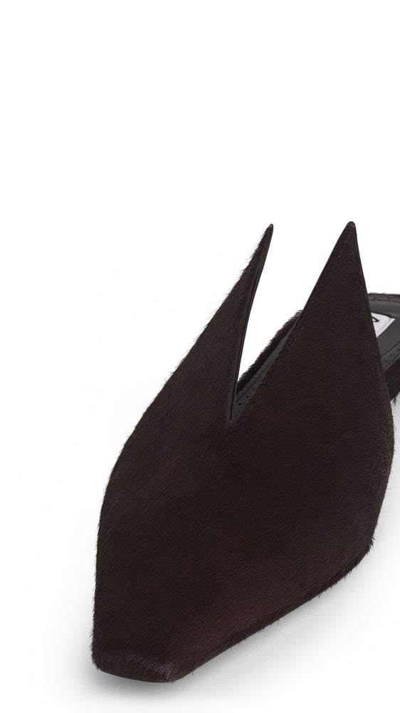 MULES  25 EN CUIR EFFET PONY