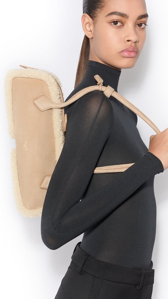 SAC LE TECKEL MEDIUM EN SHEARLING