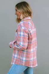 Plaid Flap Pocket Flannel Shacket