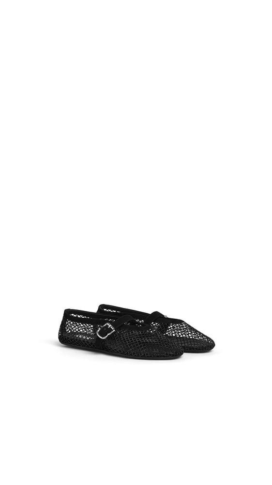 BALLERINES EN RÉSILLE À STRASS