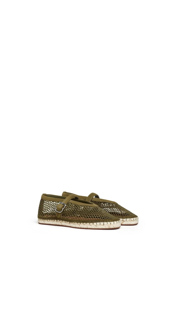ESPADRILLES EN RÉSILLE ET SUÈDE